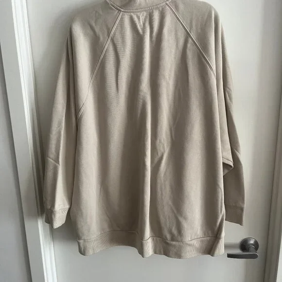 Women's GAP Matching Lounge Set Sweat Pants and Cardigan Top - Beige - Size XL - Picture 3 of 6